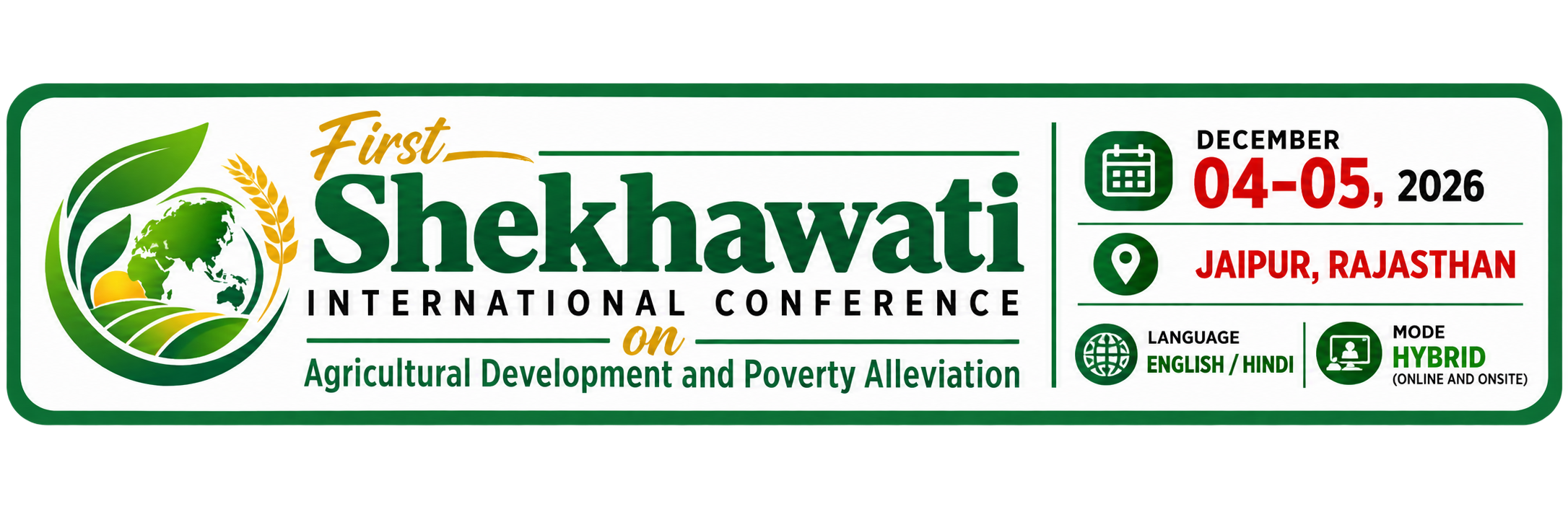 Official Shekhawati Conference Identity Banner